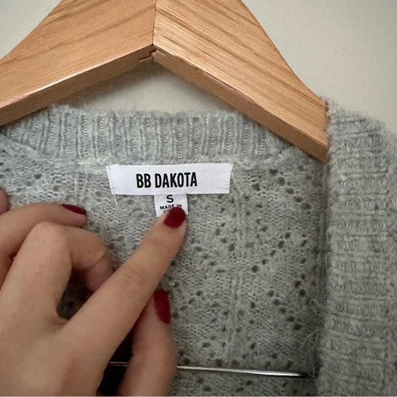 BB DAKOTA Gray Tie Tryin' Cardigan - Picture 6 of 10